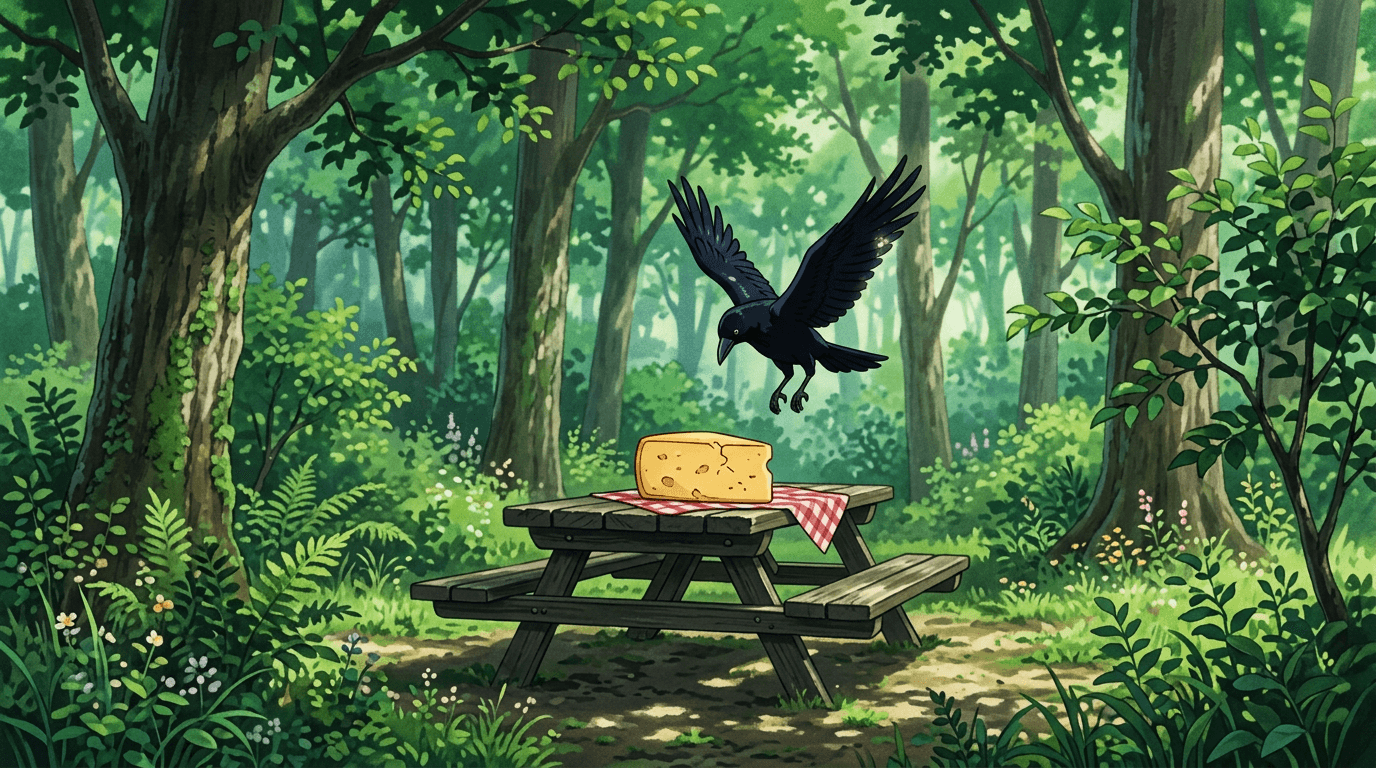 The Fox and the Clever Crow
